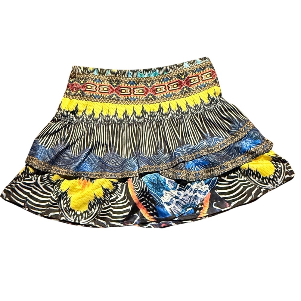 Lucky in Love Skort Women Size M Multicolor Excellent Tiered Ruffle Tennis Golf